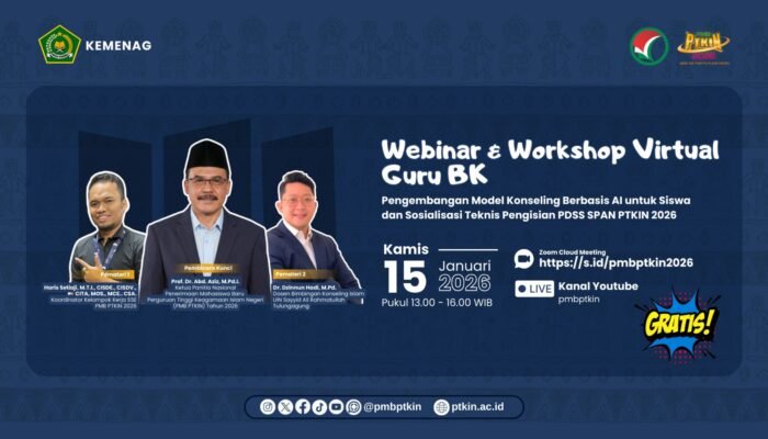 Dorong Transformasi Digital Pendidikan Islam, PMB PTKIN 2026 Bekali Guru BK dengan Teknologi AI untuk Konseling Siswa