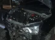 Kecelakaan Tunggal di Jalan Sultan Hasanuddin Makassar, Mobil Tabrak Pembatas di Kawasan Lampu Merah Adi Jaya