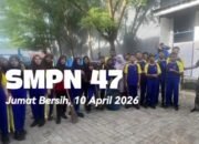 Jumat Bersih Rutin, SMPN 47 Makassar Wujudkan Sekolah Sehat dan Nyaman