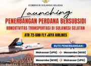 Kado HUT ke-27 Kabupaten Luwu Utara: Penerbangan Bersubsidi Makassar–Masamba Resmi Dibuka