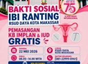 Peringati HUT IBI ke-75, IBI Ranting RSUD Daya Hadirkan Bakti Sosial KB Gratis