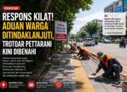 Respons Kilat! Kecamatan Panakkukang Benahi Trotoar Pettarani Usai Aduan Warga Viral