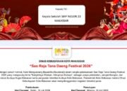 Tampil Penuh Energi, SMPN 23 Makassar Raih Juara 3 Tari Kreasi di Festival Sao Raja Tanah Daeng