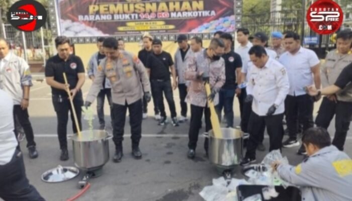 14,9 Kg Narkotika Dimusnahkan, Polrestabes Makassar Tegaskan Tak Ada Ampun bagi Pengedar