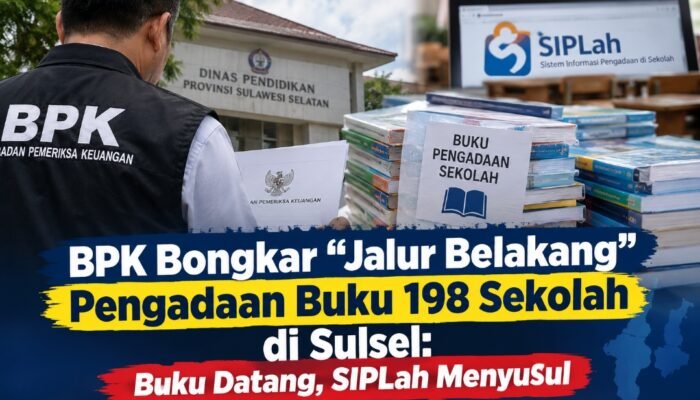 BPK Bongkar “Jalur Belakang” Pengadaan Buku 198 Sekolah di Sulsel: Buku Datang, SIPLah Menyusul 