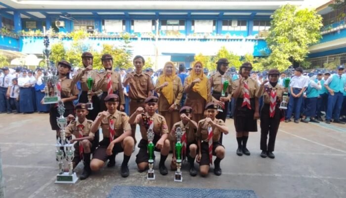 Ukir Prestasi di SEMALOPA 2026, Pramuka Bimox SMPN 4 Makassar Buktikan Disiplin dan Kekompakan
