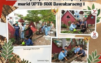 Maknai Sumpah Pemuda, Siswa SDN Bawakaraeng 1 Makassar Tanam Pohon Produktif